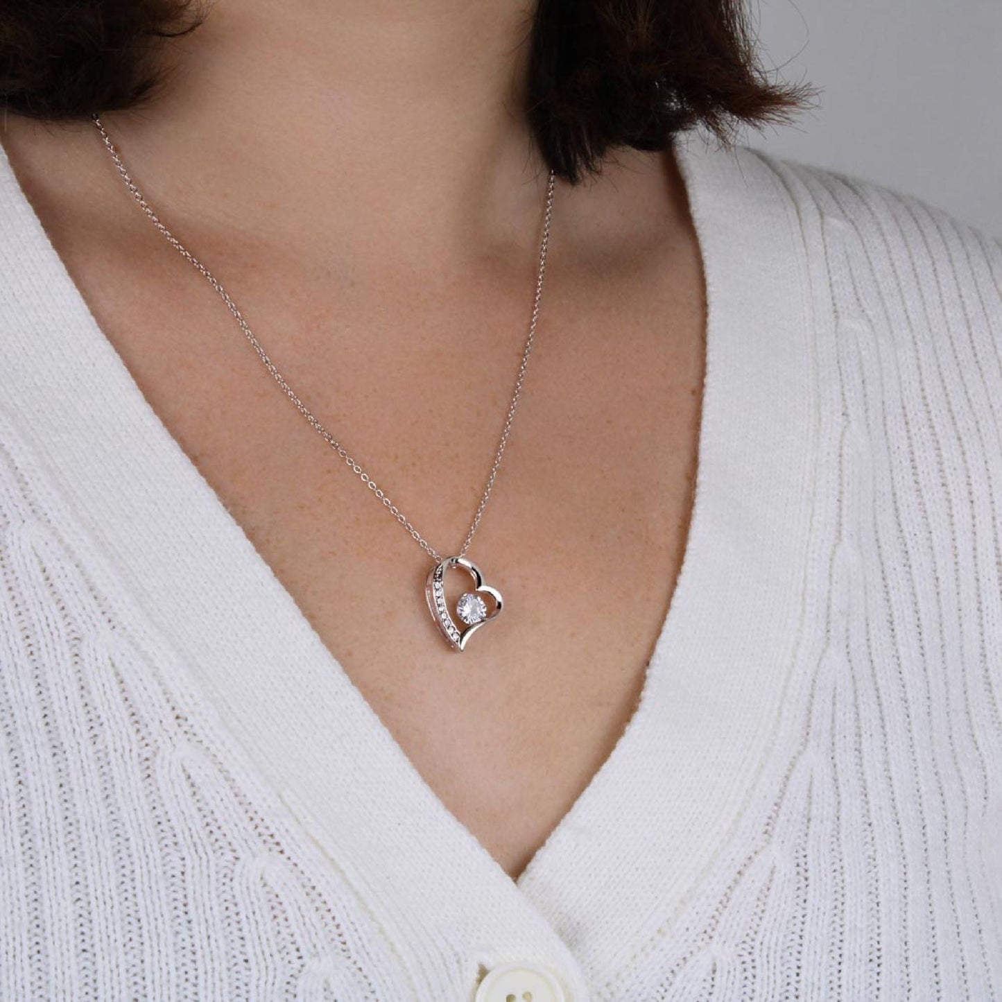 Collar Corazón Brillante