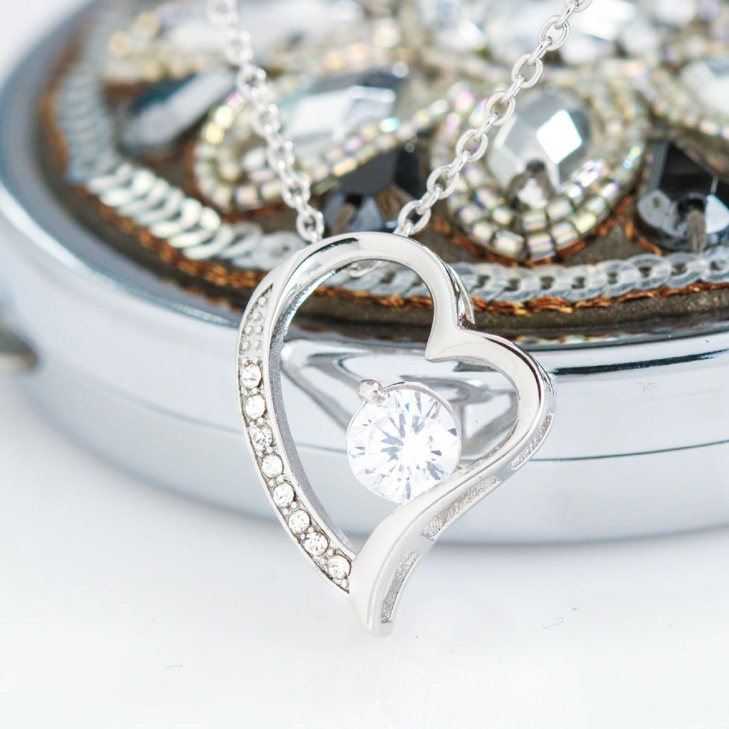 Collar Corazón Brillante