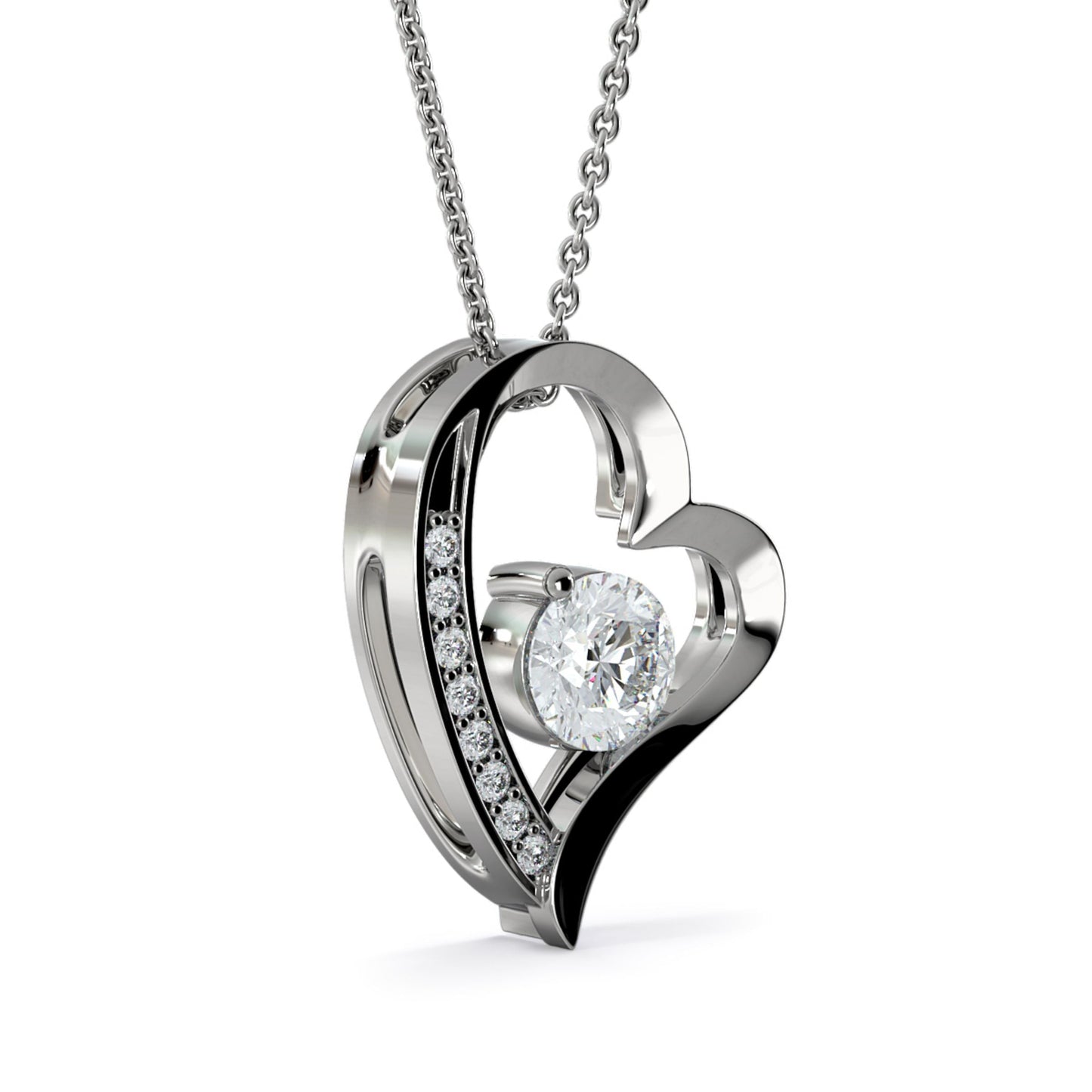 Collar Corazón Brillante